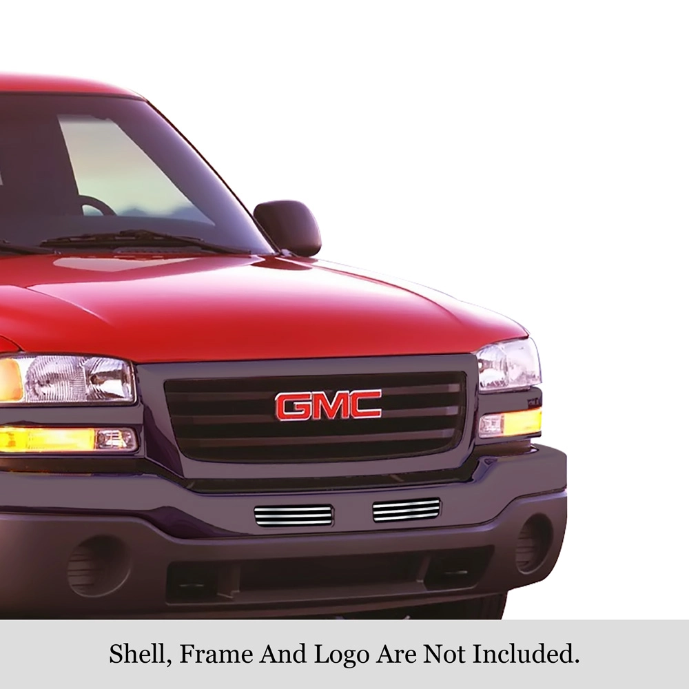 APS GR07HED72S - Polished Stainless Steel Top Bumper Horizontal Billet Grille