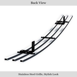 APS GR07HED72S - Polished Stainless Steel Top Bumper Horizontal Billet Grille