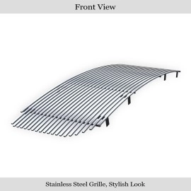APS GR07HFC28S - Polished Stainless Steel Main Upper Horizontal Billet Grille