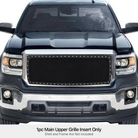 APS GR07LEI73H - Black Stainless Steel Main Upper 1.8mm Wire Mesh Grille w/ Rivet