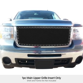 APS GR07LFE22H - Black Stainless Steel Main Upper 1.8mm Wire Mesh Grille w/ Rivet