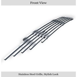 APS GR08FFC15C - Hairline Stainless Steel Lower Bumper Horizontal Billet Grille
