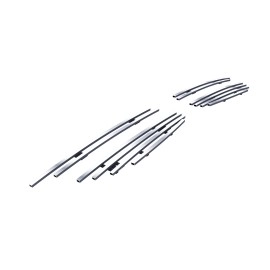 APS GR08FFC52S - Polished Stainless Steel Fog Light Cover Horizontal Billet Grille