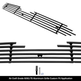 APS GR08FFD21H - Black Aluminum Main Upper Horizontal Billet Grille