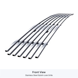 APS GR08FFD23S - Polished Stainless Steel Lower Bumper Horizontal Billet Grille
