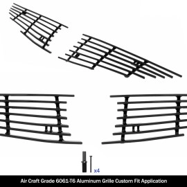 APS GR08FFD24H - Black Aluminum Main Upper Horizontal Billet Grille