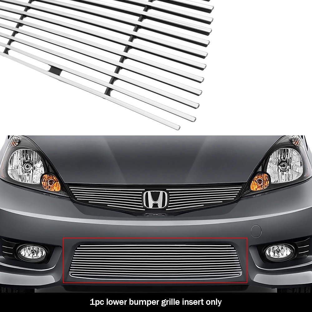 APS GR08FFD25A - Polished Aluminum Lower Bumper Horizontal Billet Grille