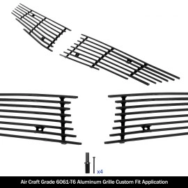 APS GR08FFD26H - Black Aluminum Main Upper Horizontal Billet Grille