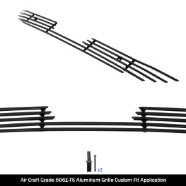 APS GR08FFD28H - Black Aluminum Main Upper Horizontal Billet Grille