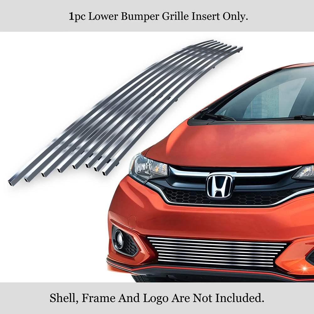 APS GR08FFD29S - Polished Stainless Steel Lower Bumper Horizontal Billet Grille