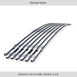 APS GR08FFE90S - Polished Stainless Steel Lower Bumper Horizontal Billet Grille
