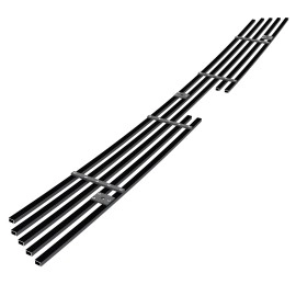 APS GR08FFE98J - Black Stainless Steel Lower Bumper Horizontal Billet Grille