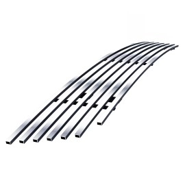APS GR08FFG66S - Black Stainless Steel Lower Bumper Horizontal Billet Grille
