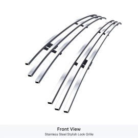 APS GR08FFG68C - Hairline Stainless Steel Lower Bumper Horizontal Billet Grille