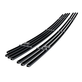 APS GR08FFG68J - Black Stainless Steel Lower Bumper Horizontal Billet Grille