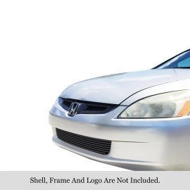 APS GR08FGA04J - Black Stainless Steel Lower Bumper Horizontal Billet Grille
