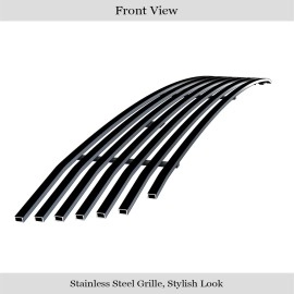 APS GR08FGA04J - Black Stainless Steel Lower Bumper Horizontal Billet Grille