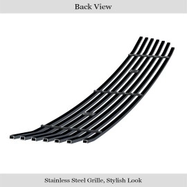 APS GR08FGA04J - Black Stainless Steel Lower Bumper Horizontal Billet Grille