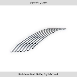 APS GR08FGA04S - Polished Stainless Steel Lower Bumper Horizontal Billet Grille