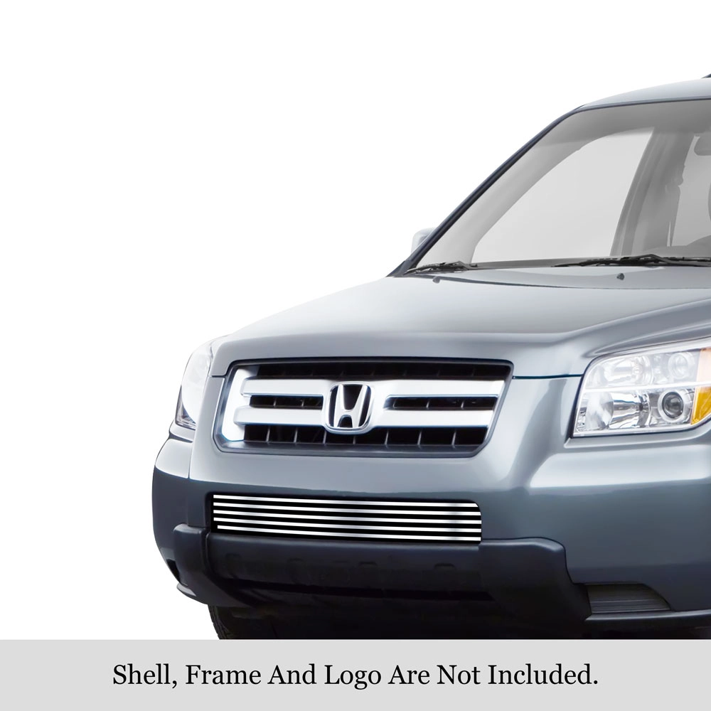 APS GR08FGA30S - Polished Stainless Steel Lower Bumper Horizontal Billet Grille