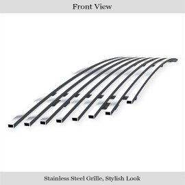 APS GR08FGA34S - Polished Stainless Steel Lower Bumper Horizontal Billet Grille