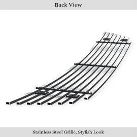 APS GR08FGA34S - Polished Stainless Steel Lower Bumper Horizontal Billet Grille