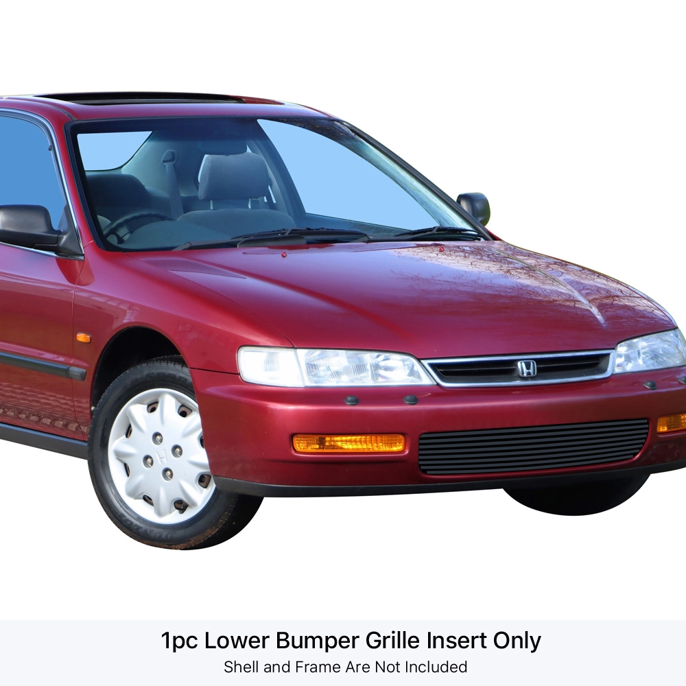 APS GR08FGA35J - Black Stainless Steel Lower Bumper Horizontal Billet Grille