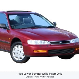 APS GR08FGA35J - Black Stainless Steel Lower Bumper Horizontal Billet Grille