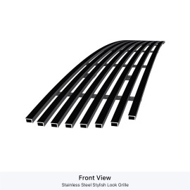 APS GR08FGA35J - Black Stainless Steel Lower Bumper Horizontal Billet Grille