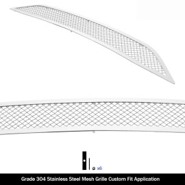 APS GR08GFC15T - Polished Stainless Steel Lower Bumper 1.8mm Wire Mesh Grille