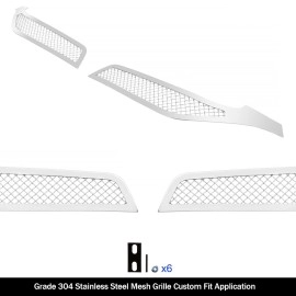 APS GR08GFD22T - Polished Stainless Steel Main Upper 1.8mm Wire Mesh Grille