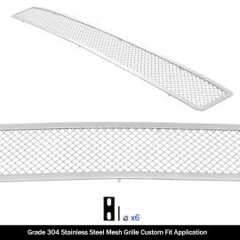 APS GR08GFD23T - Polished Stainless Steel Lower Bumper 1.8mm Wire Mesh Grille