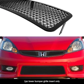 APS GR08GFD25H - Black Stainless Steel Lower Bumper 1.8mm Wire Mesh Grille