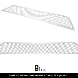 APS GR08GFD27T - Polished Stainless Steel Lower Bumper 1.8mm Wire Mesh Grille