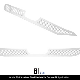 APS GR08GFD28T - Polished Stainless Steel Main Upper 1.8mm Wire Mesh Grille