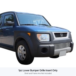 APS GR08HGA02S - Polished Stainless Steel Lower Bumper Horizontal Billet Grille