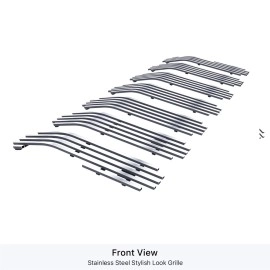 APS GR10FFD41S - Polished Stainless Steel Main Upper Vertical Billet Grille