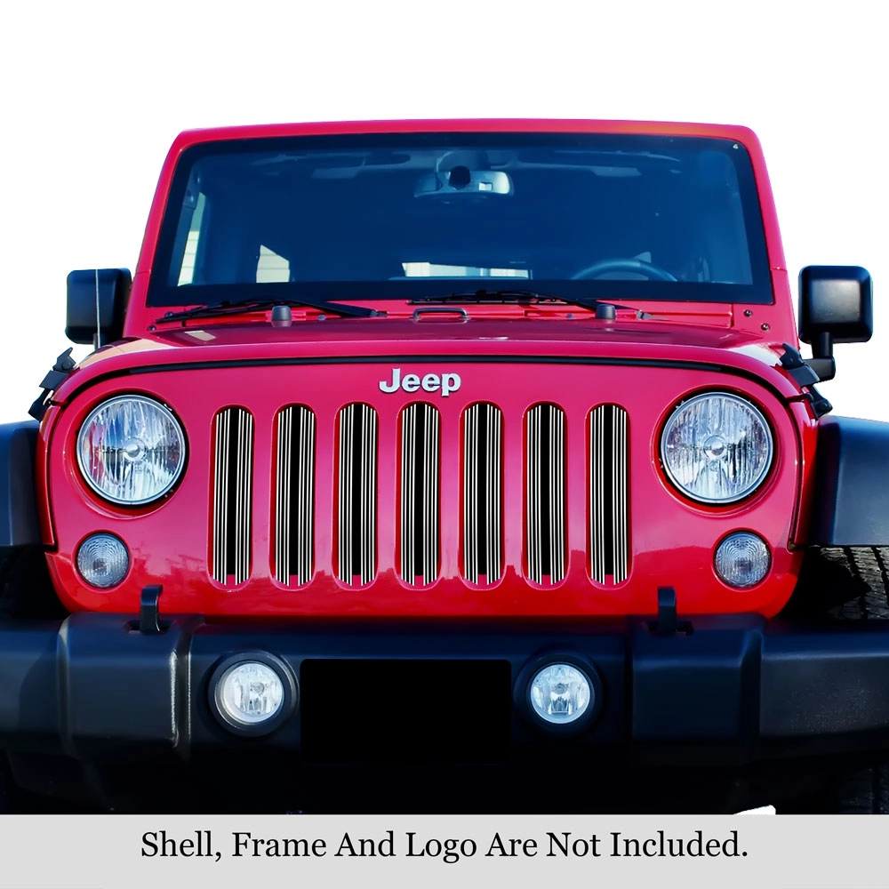 APS GR10FFE39T - Polished Aluminum Main Upper 20mm Horizontal Billet Grille