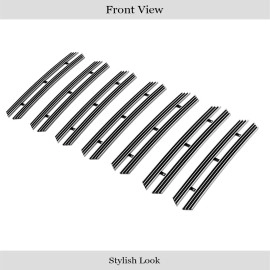 APS GR10FFE39T - Polished Aluminum Main Upper 20mm Horizontal Billet Grille