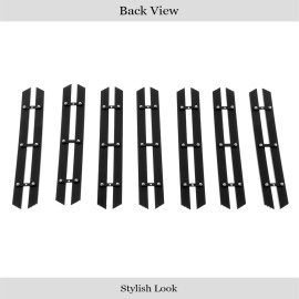 APS GR10FFE39U - Black Aluminum Main Upper 20mm Horizontal Billet Grille w/ Rivet