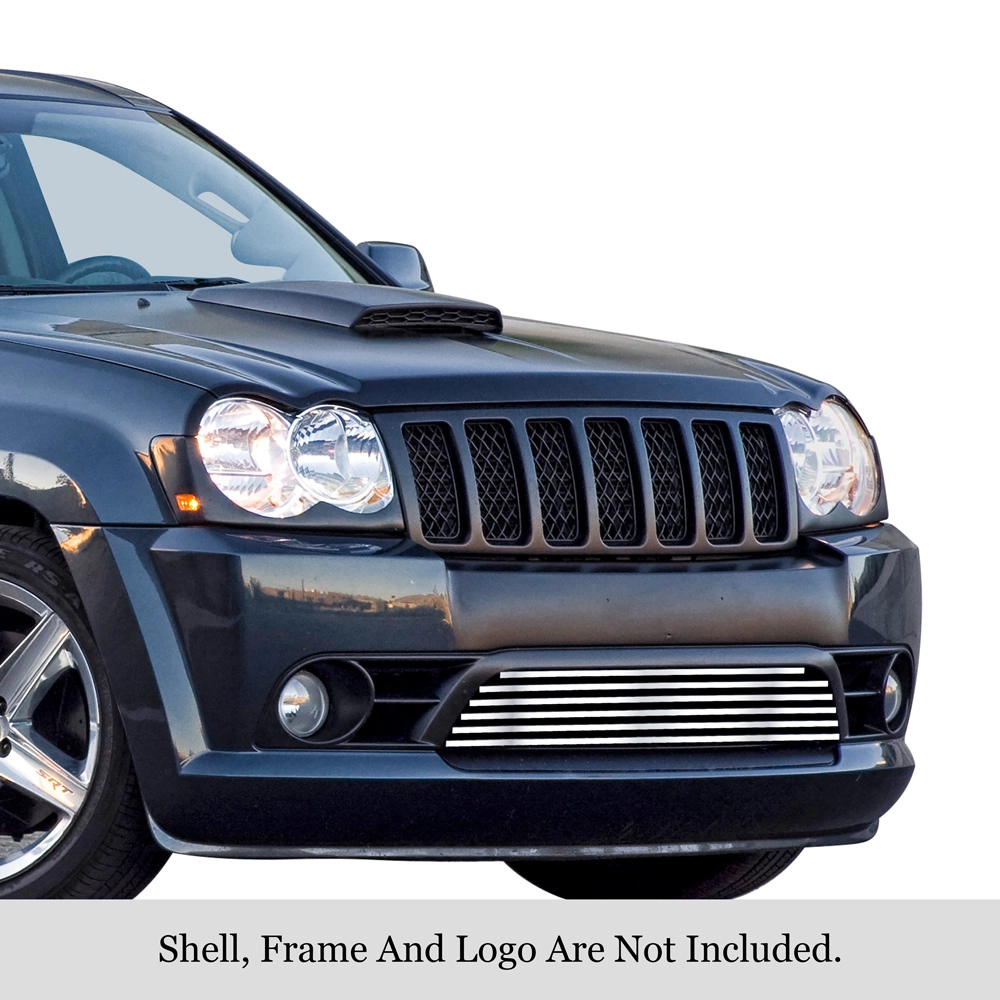 APS GR10FFF05S - Polished Stainless Steel Lower Bumper Horizontal Billet Grille