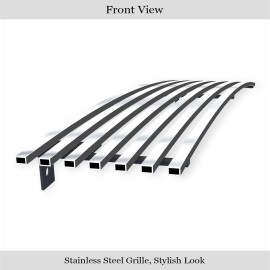 APS GR12FEJ89S - Polished Stainless Steel Lower Bumper Horizontal Billet Grille