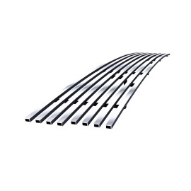 APS GR12HEC89S - Polished Stainless Steel Lower Bumper Horizontal Billet Grille