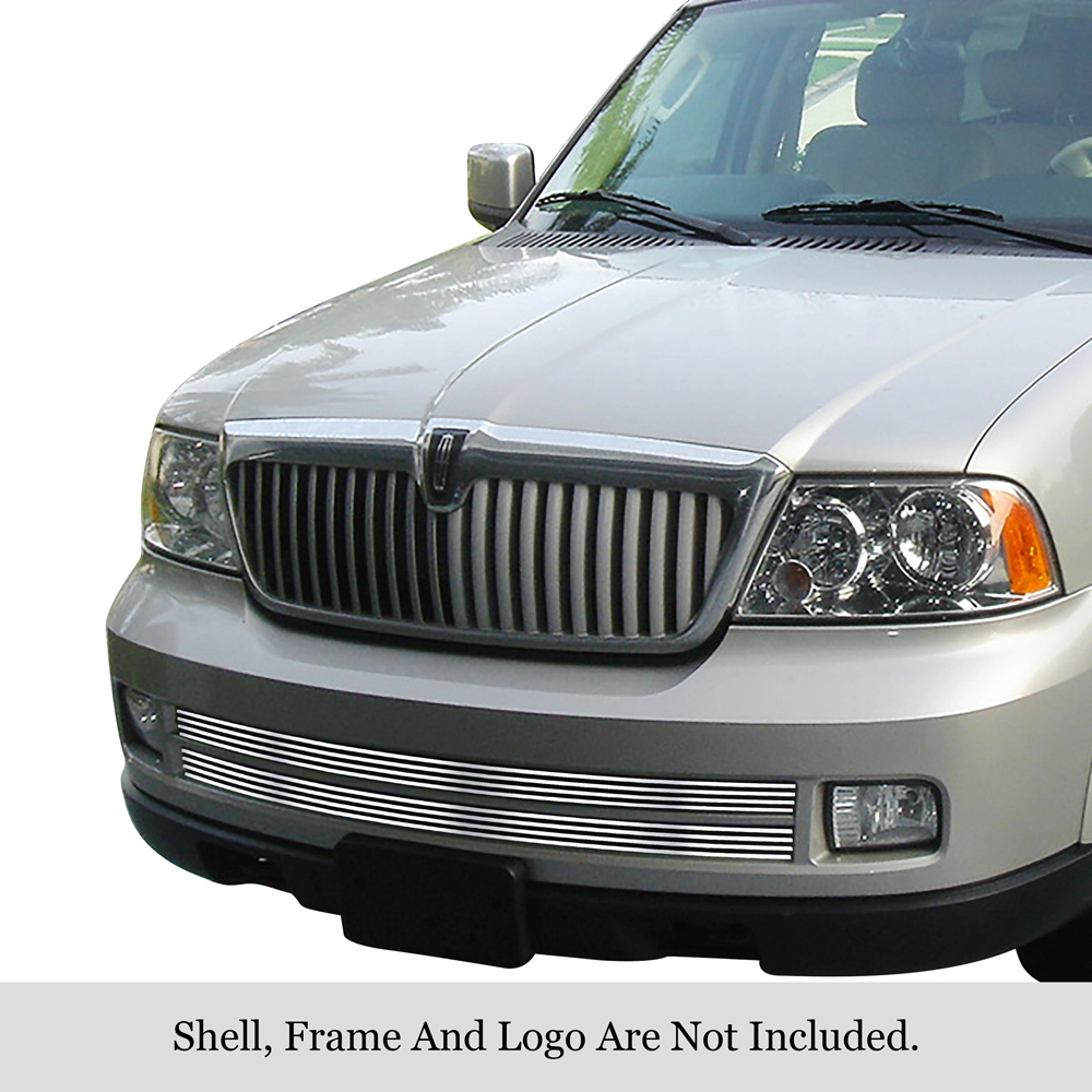 APS GR12HEJ18S - Polished Stainless Steel Lower Bumper Horizontal Billet Grille