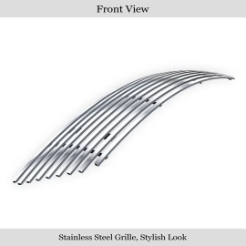 APS GR13FFB37S - Polished Stainless Steel Lower Bumper Horizontal Billet Grille