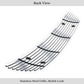 APS GR13FFB37S - Polished Stainless Steel Lower Bumper Horizontal Billet Grille