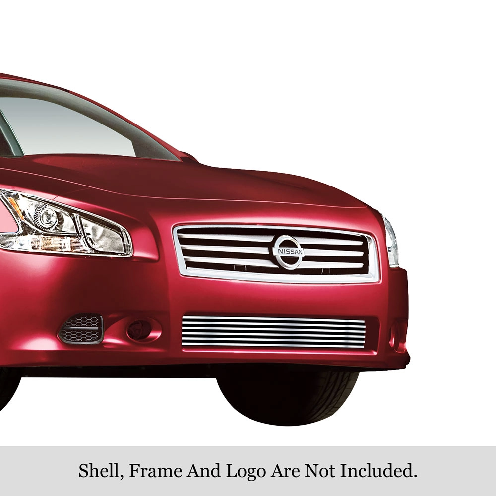 APS GR14FEB25S - Polished Stainless Steel Lower Bumper Horizontal Billet Grille