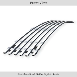 APS GR14FEB25S - Polished Stainless Steel Lower Bumper Horizontal Billet Grille