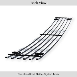APS GR14FEB25S - Polished Stainless Steel Lower Bumper Horizontal Billet Grille