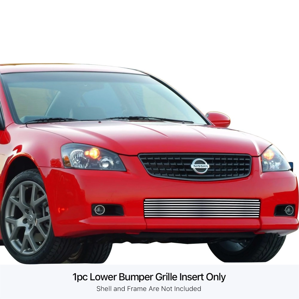 APS GR14FEB68S - Polished Stainless Steel Lower Bumper Horizontal Billet Grille